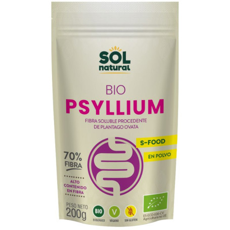 Polvere di psillio biologica 200 g Sol Natural