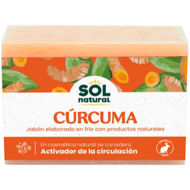Sapone naturale alla curcuma fatto a freddo 100G Sol Natural