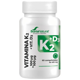 Vitamina D3+K2 a rilascio prolungato 60 compresse Soria Natural