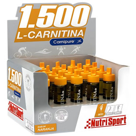 L-Carnitina 1500 Gusto Arancia 20 Fiale Nutrisport