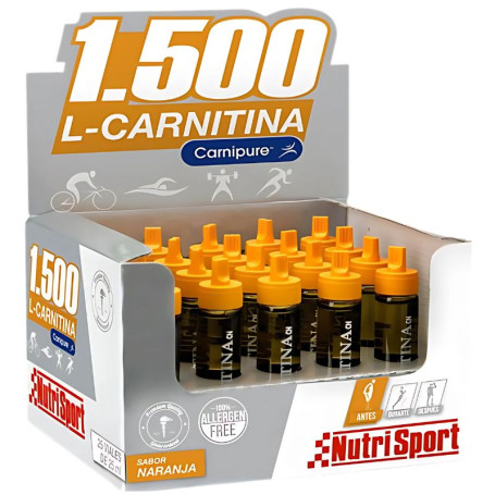 L-Carnitina 1500 Gusto Arancia 20 Fiale Nutrisport
