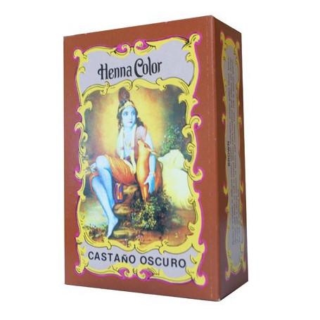 Henna Polvo Castaño Oscuro Radhe Shyam