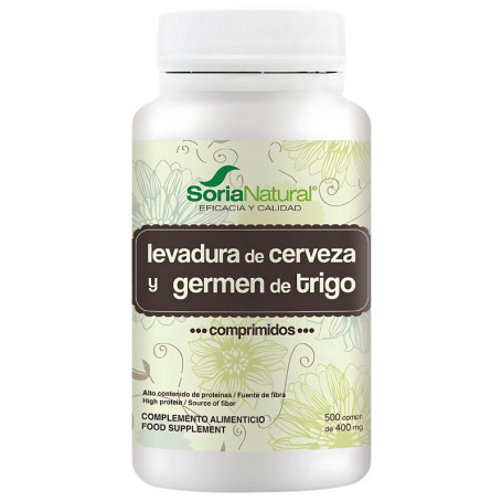 Germen de Trigo y Levadura de Cerveza Comprimidos Soria Natural
