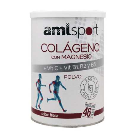Collagene, Magnesio e Vitamina C AMLSport Fragola 350Gr. Ana Maria Lajusticia