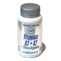 Vitamina D3 + K2 + Silicio Orgánico 90 Cápsulas Ynsadiet