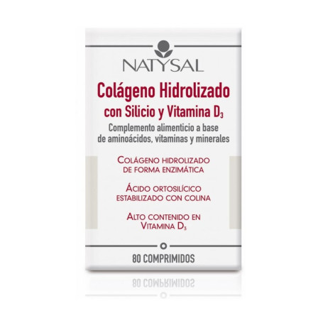 Colágeno con Silicio y Vitamina D 80 Comprimidos Natysal