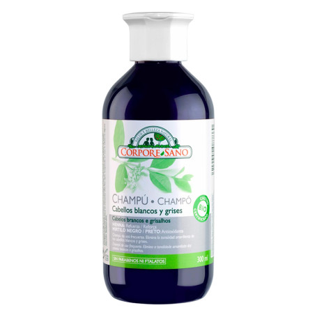 Shampoo Henna Indigo Capelli Grigi e Bianchi 300Ml. Corpore Sano