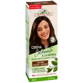Copre i capelli grigi Castano Henné 80ml Corpore Sano