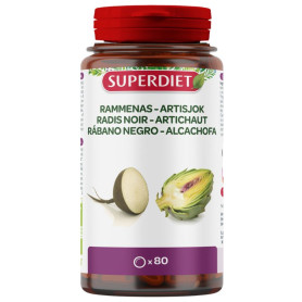 Superdiet Ravanello nero e carciofo biologici 80 compresse