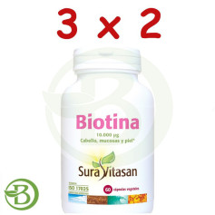 Confezione 3x2 Biotina 60 Capsule Sura Vitasan
