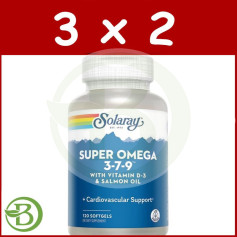 Confezione 3x2 Super Omega 3-7-9 120 Perle Solaray