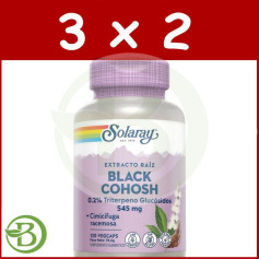 Confezione 3x2 Cohosh Nero 120 Capsule Solaray