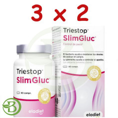 Confezione 3x2 Triestop Slimgluc 60 Compresse Eladiet