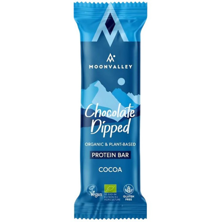 Barretta proteica Moonvalley al cioccolato e cacao biologico 50 g