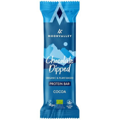Barretta proteica Moonvalley al cioccolato e cacao biologico 50 g