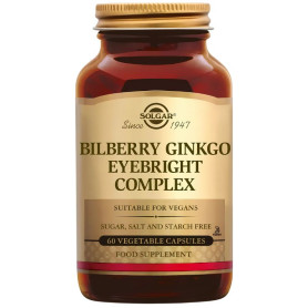 Complesso di Eufrasia al Mirtillo e Ginkgo 60 Capsule Solgar
