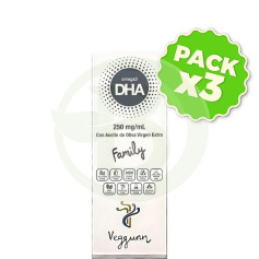 Confezione da 3 Omega 3 DHA 30 ml. Veggunn