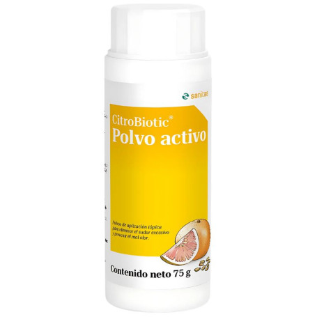 Deodorante in polvere attiva al pompelmo Sanitas 75 g