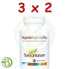 Confezione 3x2 Magnesio Bisglicinato Plus 120 Capsule Sura Vitasan