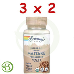 Confezione 3x2 Maitake 500Mg. 60 capsule Solaray