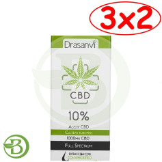 Pack 3x2 Aceite De Cbd 10% 10Ml Drasanvi