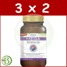 Pack 3x2 Mega Intelletto 60 Capsule Dietisa