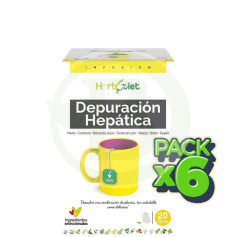 Confezione 6x Herbodiet Liver Cleanse 20 Filtri Nova Diet
