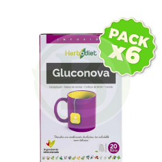 Confezione da 6 filtri Herbodiet Gluconova 20 Nova Diet