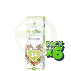 Confezione da 6 estratti di Ginkgo Biloba da 50 ml. Novadiet