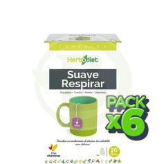 Confezione da 6 filtri Herbodiet Smooth Breathe 20 Nova Diet