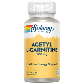 Acetil L-Carnitina 500 mg 30 capsule vegetali Solaray