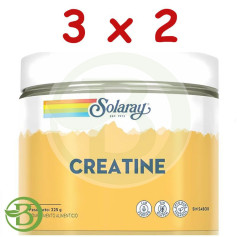 Confezione 3x2 Creatina in polvere senza aroma 225G Solaray