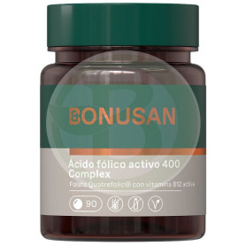 Ácido Fólico Activo Plus 400Mcg. 90 Tabletas Bonusan
