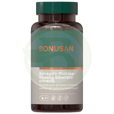 Astragalo, Shiitake, Ginseng Siberiano 90 Capsule Bonusan