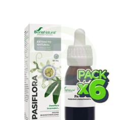 Confezione da 6 Estratto di Passiflora 50ml Soria Natural