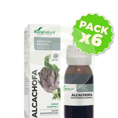 Confezione da 6 estratti di carciofo 50 ml Soria Natural