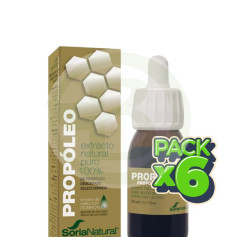 Confezione da 6 Estratto idroalcolico di Propoli 50ml Soria Natural