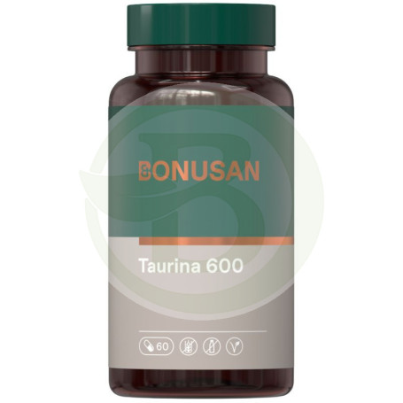 Taurina 600Mg. 60 Cápsulas Bonusan