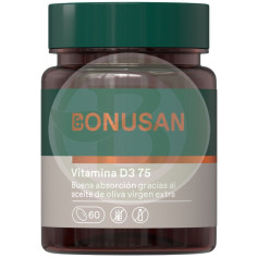 Vitamina D3 75Mcg/3000UI 60 Cápsulas Bonusan