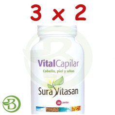 Confezione 3x2 Vitalcapilar 30 Perle Sura Vitasan