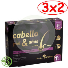 Confezione 3x2 Capelli, Pelle e Unghie Beautyline 30 Capsule Pinisan