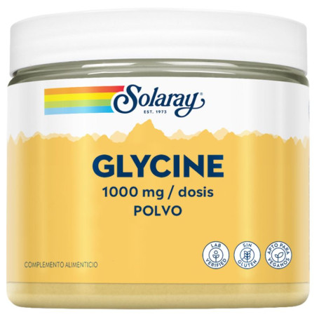 Polvere di glicina 1000 mg 400 g Solaray