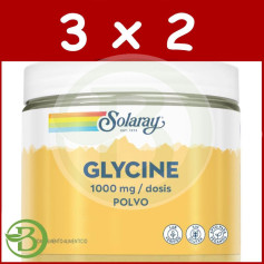 Confezione 3x2 Glicina in polvere 1000 mg 400 g Solaray