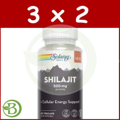 Super Shilajit 500Mg 60 Cápsulas Solaray