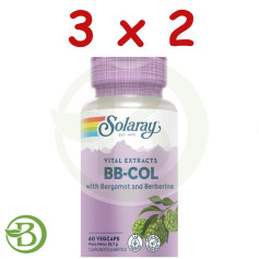 Confezione 3x2 Bb-Col (Bergamotto e Berberina) 60 Capsule Solaray