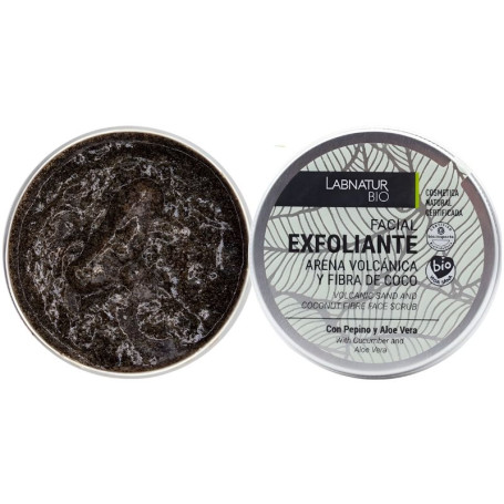 Scrub viso sabbia vulcanica/fibra di cocco 100 ml Labnatur Bio