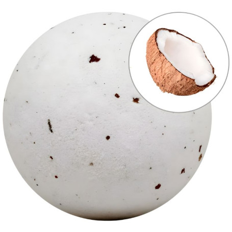 Bomba da bagno schiumogena al cocco con petali 140 g Sys