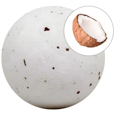 Bomba da bagno schiumogena al cocco con petali 140 g Sys