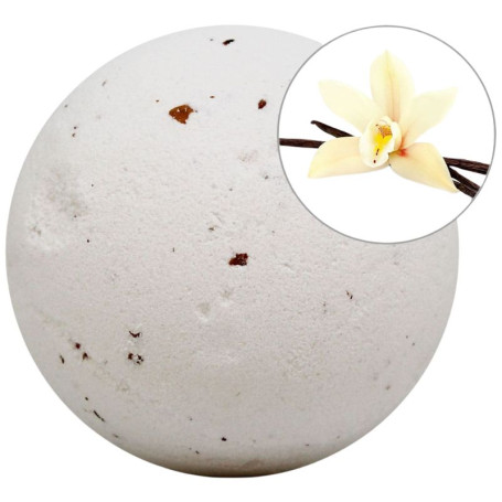 Bomba da bagno schiumogena alla vaniglia con petali 140 g Sys