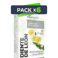 Confezione 6x Tarassaco 30 Capsule Soria Natural